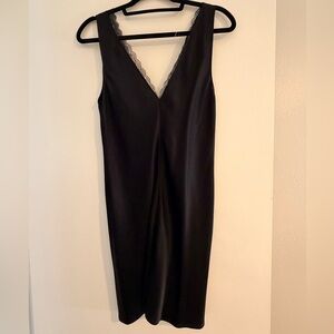 LESET Barb Lace V Neck Mini Dress